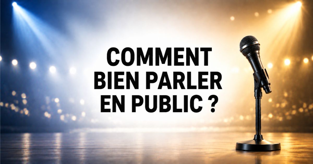 Comment bien parler en public avec un microphone sur une scène éclairée