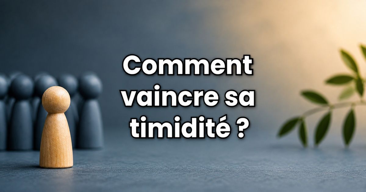 Illustration d’une personne seule face à un groupe représentant les étapes pour vaincre sa timidité et développer sa confiance en soi