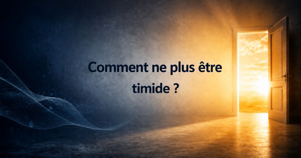 Illustration représentant une porte ouverte vers la lumière pour symboliser comment ne plus être timide et développer sa confiance en soi