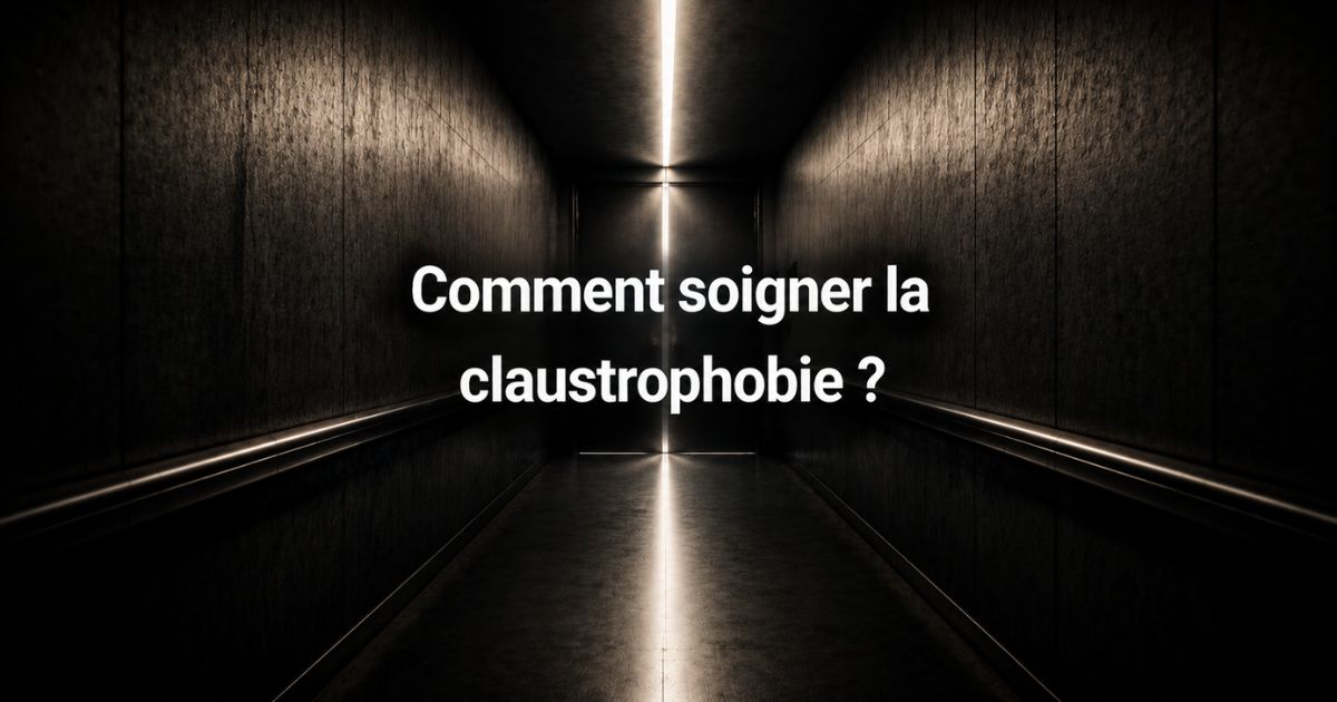 Comment soigner la claustrophobie avec un couloir sombre représentant la peur des espaces fermés
