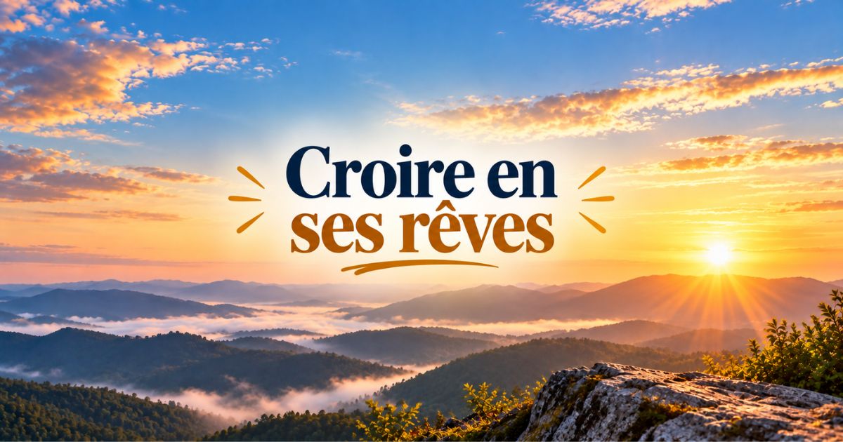 Croire en ses rêves et persévérer pour atteindre ses objectifs