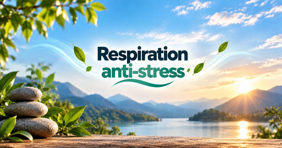 Respiration anti-stress pour réduire le stress et retrouver son calme