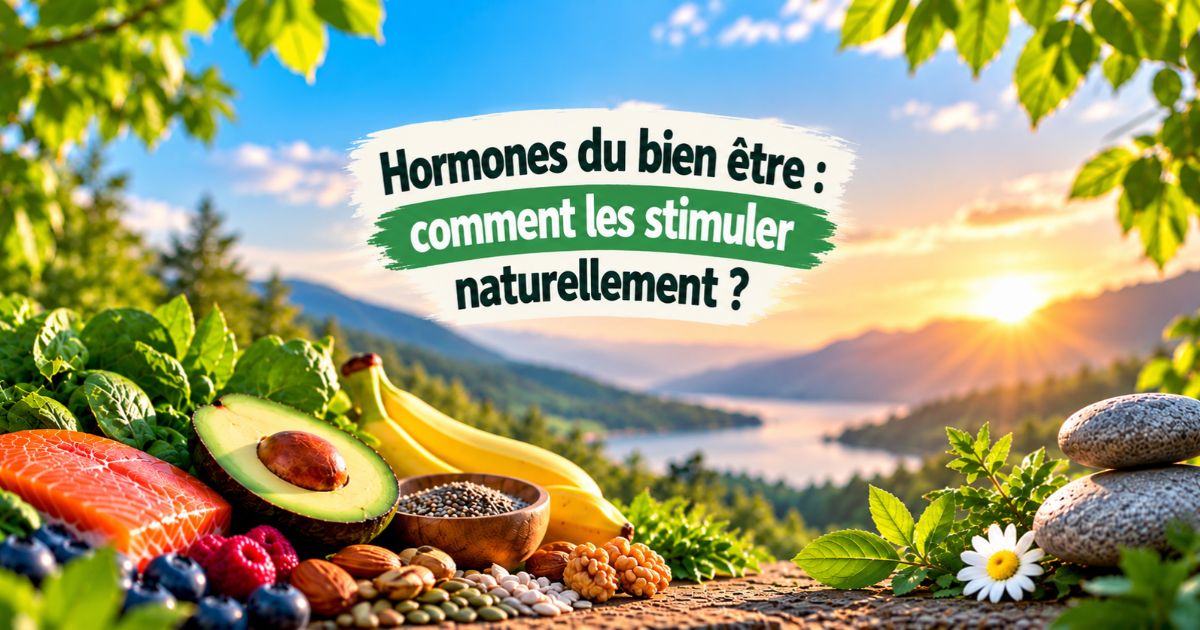 Hormones du bien être : conseils naturels avec une alimentation saine et un environnement relaxant.