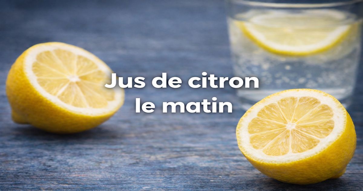 Jus de citron le matin avec citron frais et eau citronnée pour illustrer ses bienfaits sur la digestion et la santé