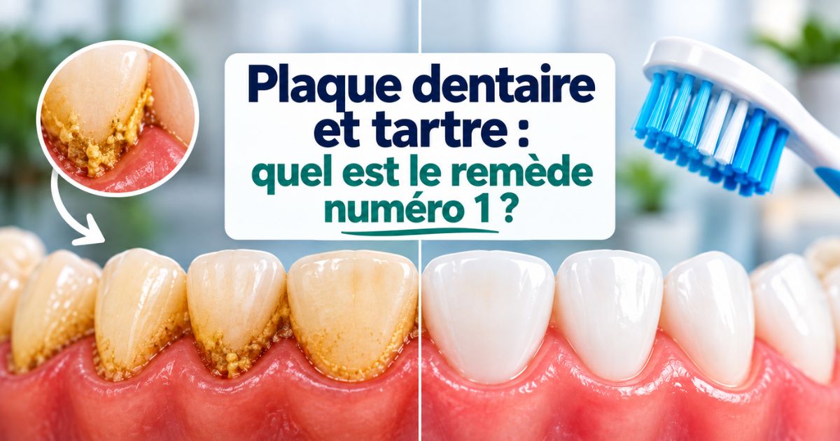 Plaque dentaire et tartre sur les dents avant et après un nettoyage